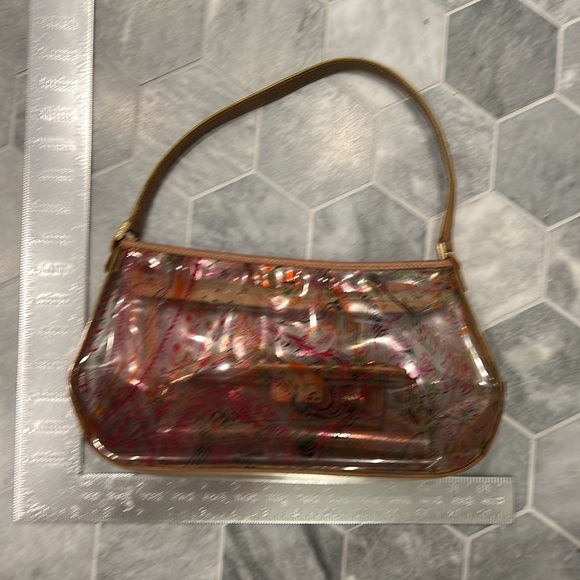 Etro Paisley Clear Vinyl Event Shoulder Bag and Makeup Case EUC - Picture 13 of 15